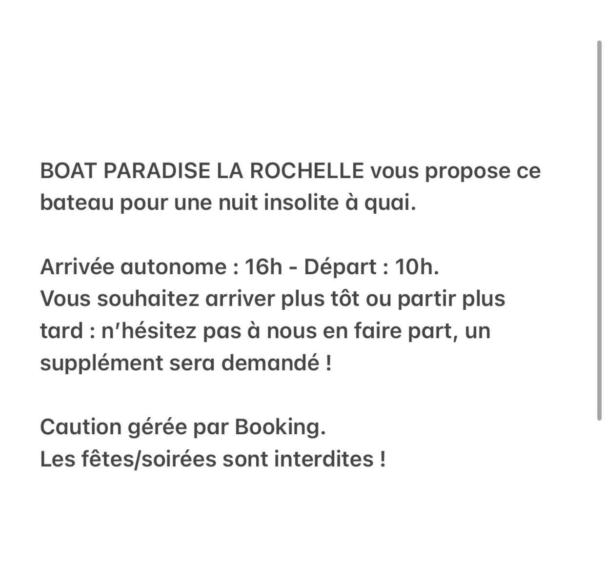 Une Nuit Sur Un Magnifique Bateau Linge Et Menage Inclus - Boat Paradise La Rochelle La Rochelle  Exterior photo